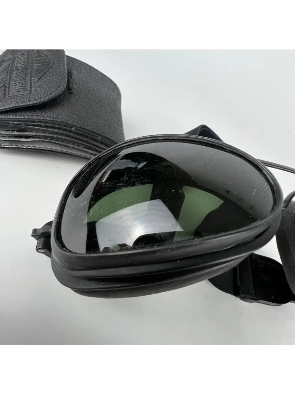Harley-Davidson Vintage Riding Goggles 4 Lens Sets Made in Italy – Scratched